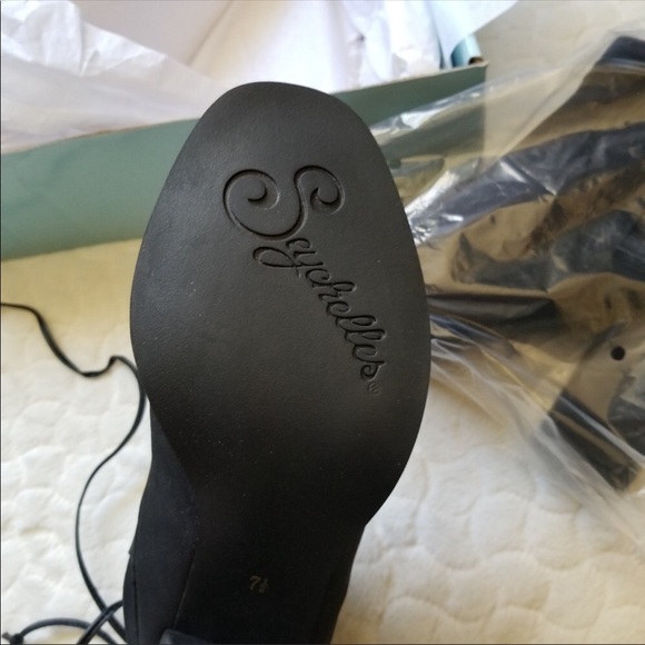 Seychelles Triple Threat ankle boots open toe 7.5 - Picture 3 of 5